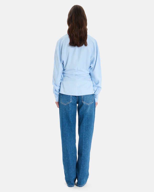 Top Taran Top crois&eacute; bleu clair ZAPA