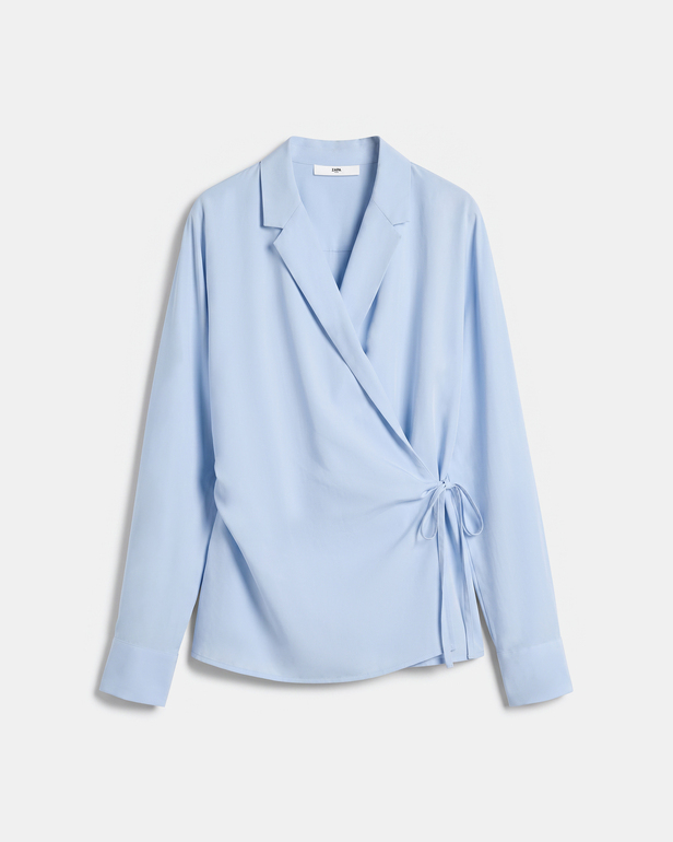 Top Taran Top crois&eacute; bleu clair ZAPA