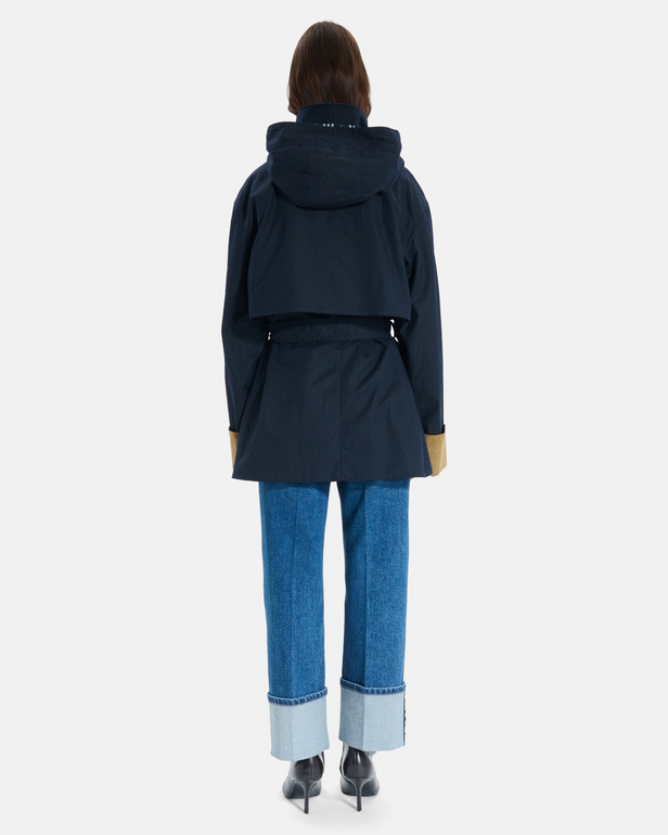 Trench Tabi Trench-coat nocturne cintr&eacute; en coton ZAPA