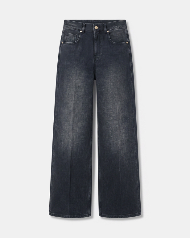 Jean Pamover Jean wide leg en coton noir ZAPA