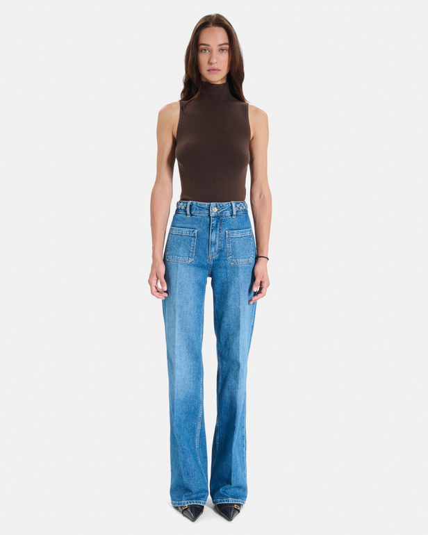 Jean Pocket Jean droit en coton ZAPA