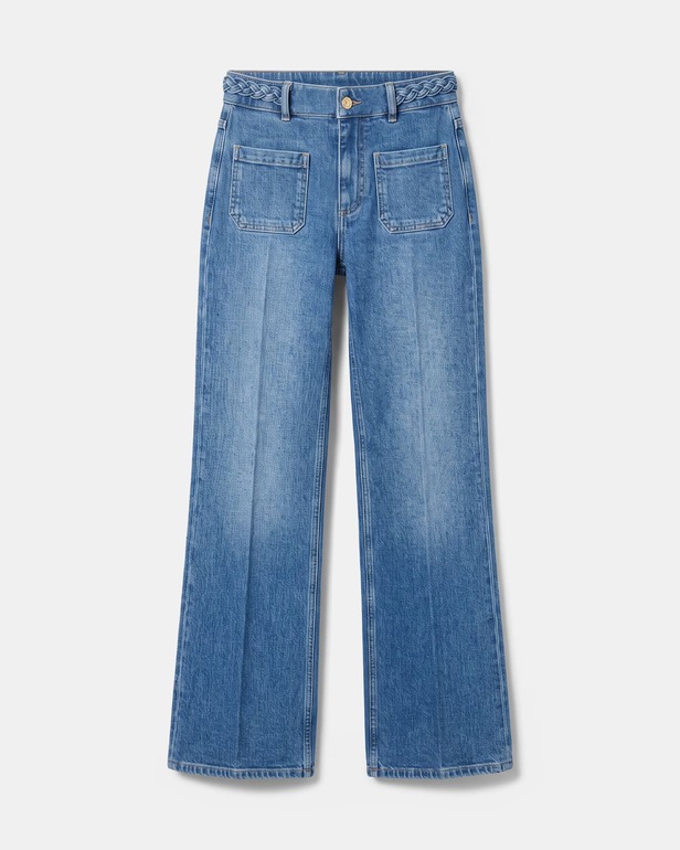 Jean Pocket Jean droit en coton ZAPA