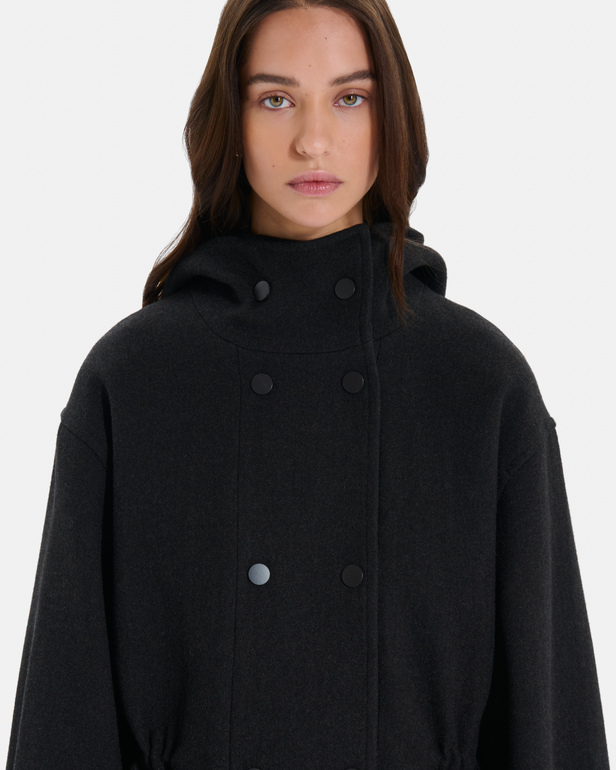 Manteau Marina Manteau en laine chocolat ZAPA