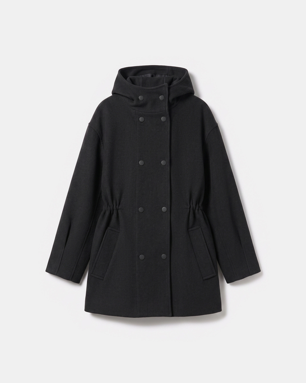 Manteau Marina Manteau en laine chocolat ZAPA