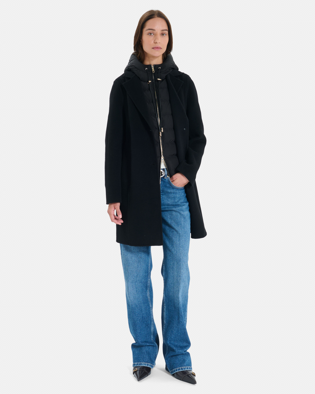 Manteau Mayra Manteau long en laine &agrave; capuche amovible ZAPA