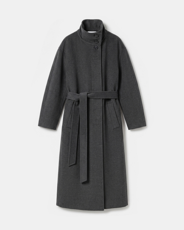 Manteau Melissa Manteau long en laine &agrave; col montant ZAPA