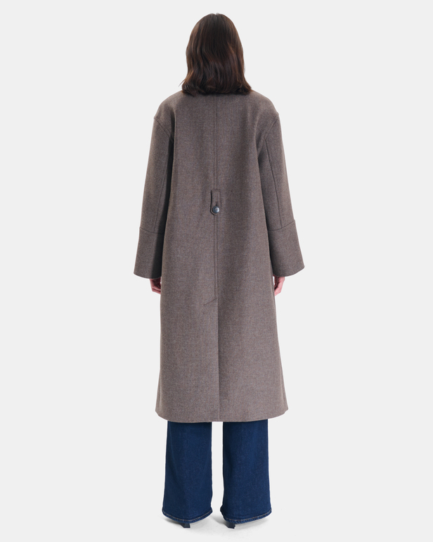 Manteau Manoli Manteau long en laine noisette ZAPA
