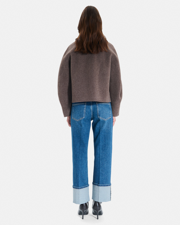 Manteau Moby Manteau court en laine r&eacute;versible ZAPA