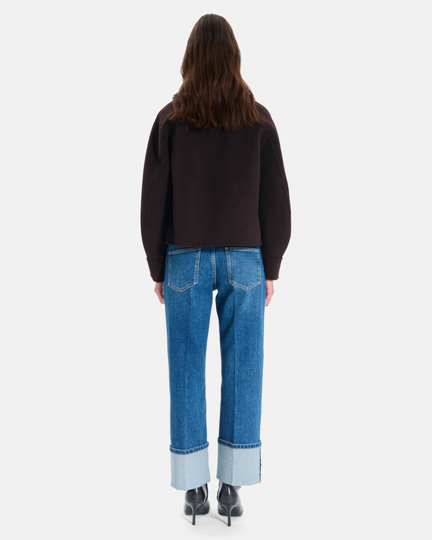 Manteau Moby Manteau court en laine r&eacute;versible ZAPA