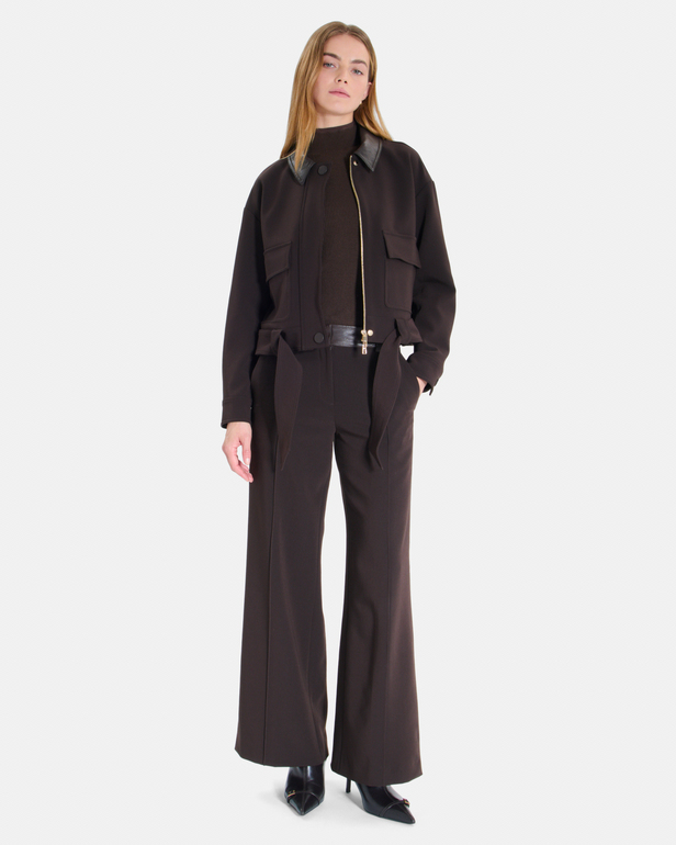 Pantalon Panache Pantalon large chocolat ZAPA