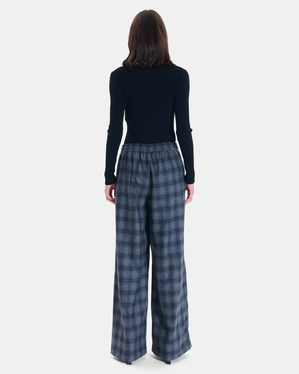Pantalon Paulette Pantalon large gris chine ZAPA