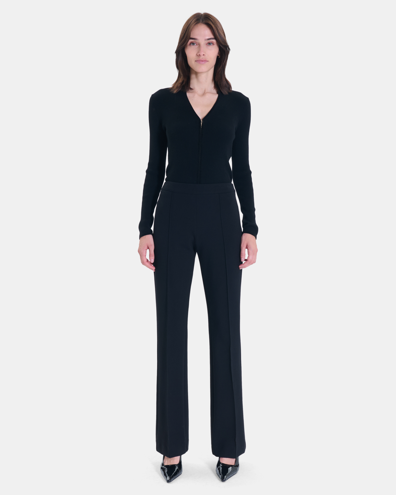 Pantalon Philippe Pantalon noir en coton ZAPA