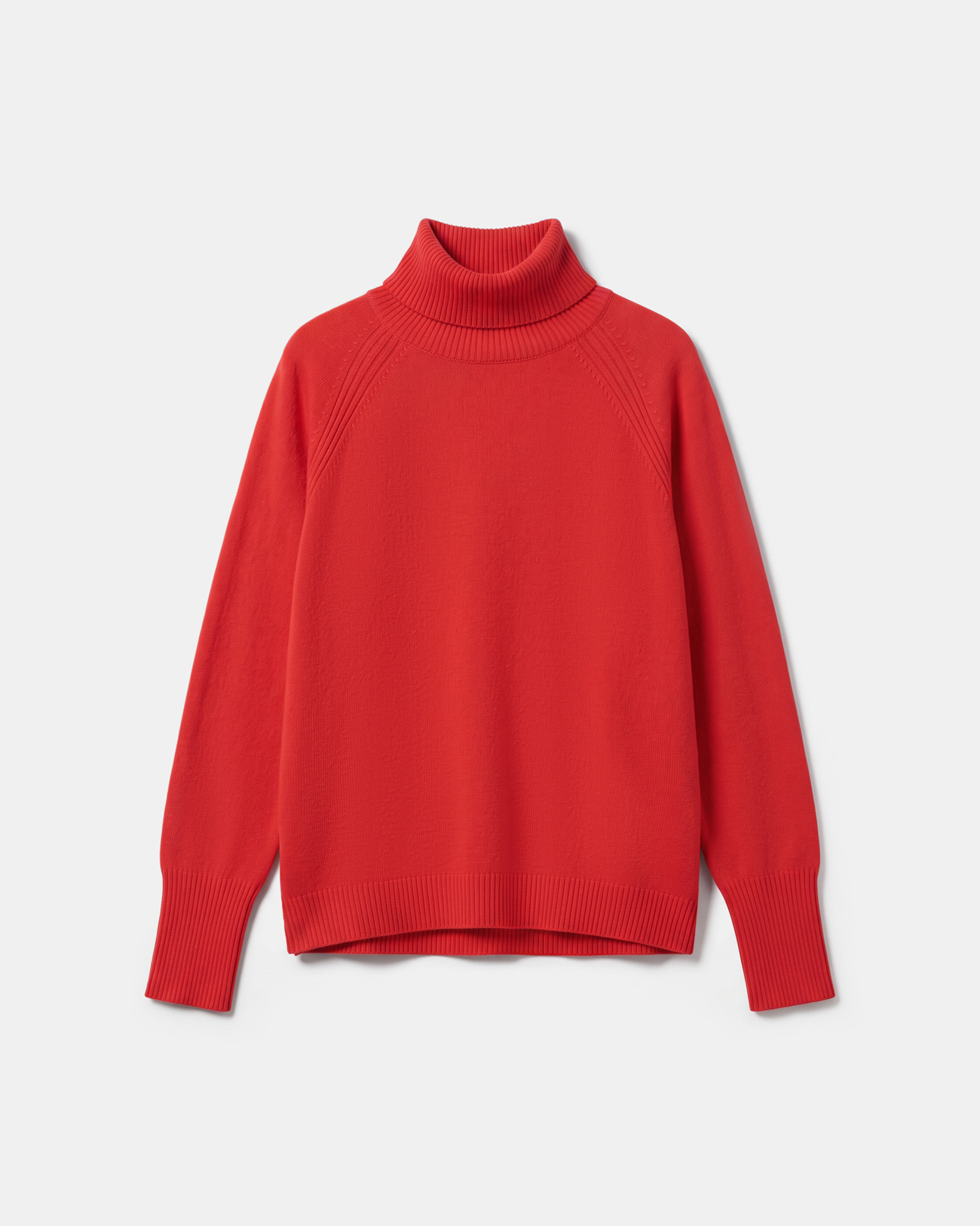 Pull Paco Pull &agrave; col montant en cachemire rouge ZAPA