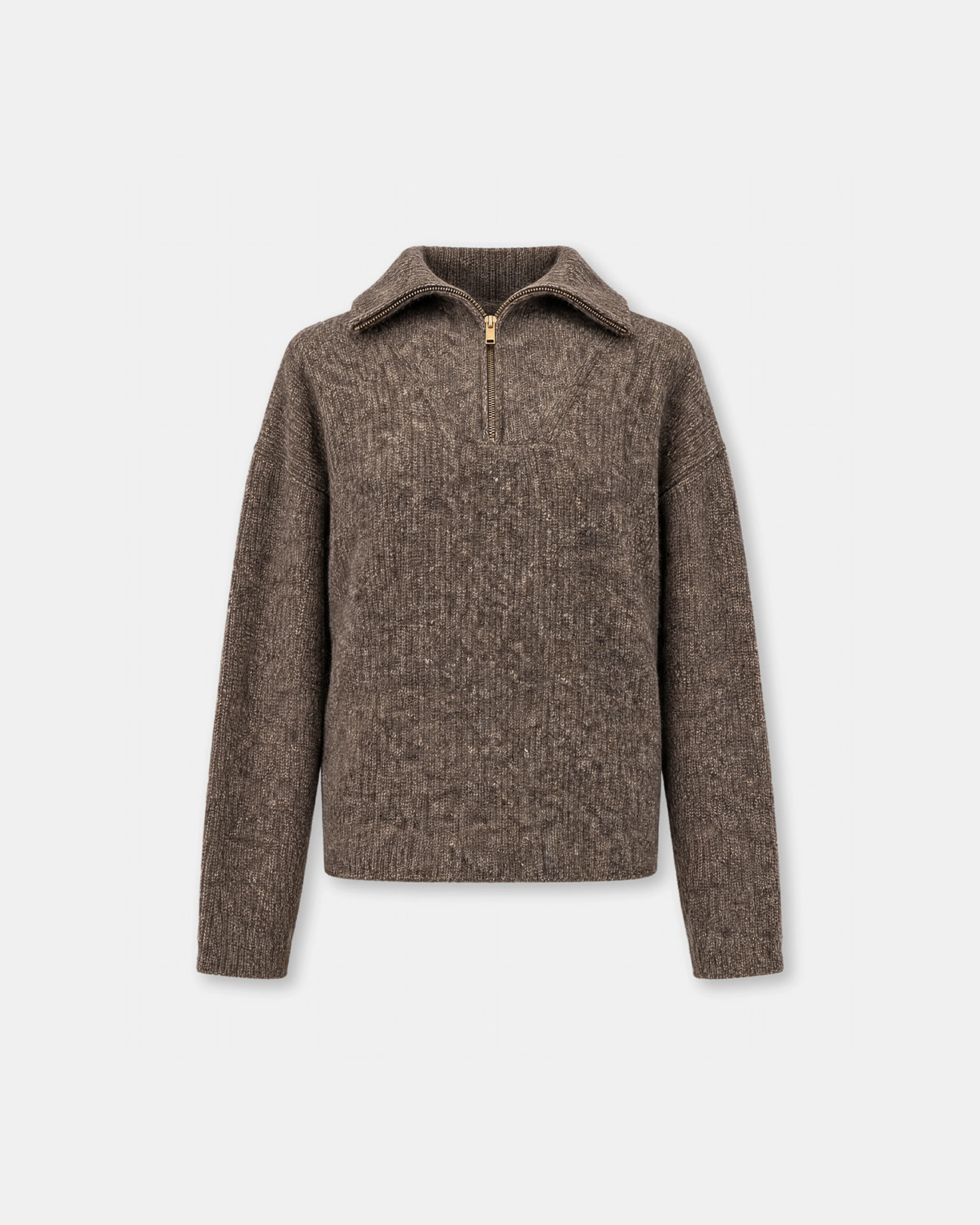 Pull Pasha Pull c&ocirc;tel&eacute; kaki col boutonn&eacute; ZAPA