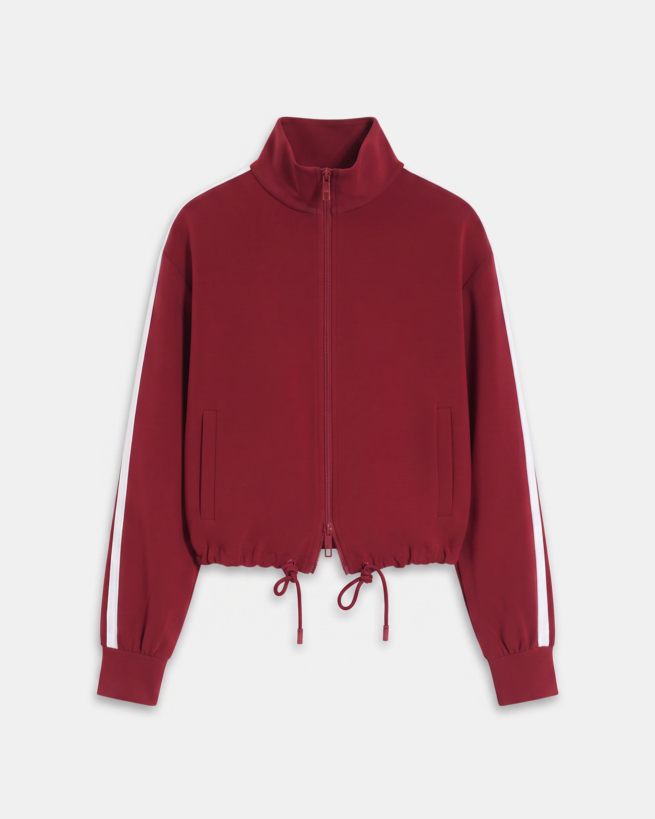 Veste Bercilli Veste zipp&eacute; rouge carmin &agrave; col montant ZAPA