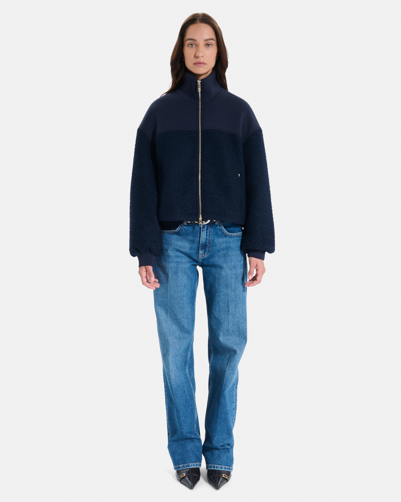 Veste Bella Blouson court nocturne zip&eacute; ZAPA