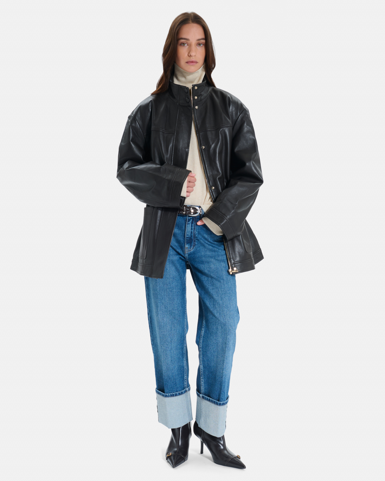 Veste Valence Veste chocolat mi-longue ajustable ZAPA
