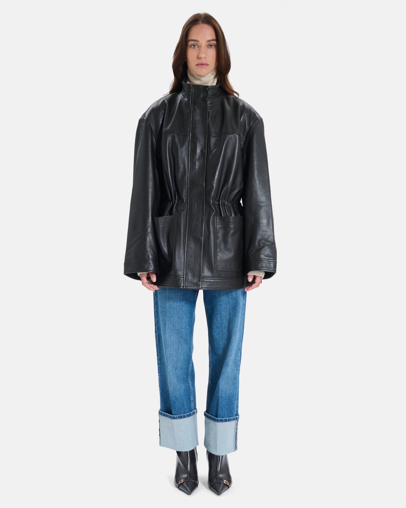 Veste Valence Veste chocolat mi-longue ajustable ZAPA