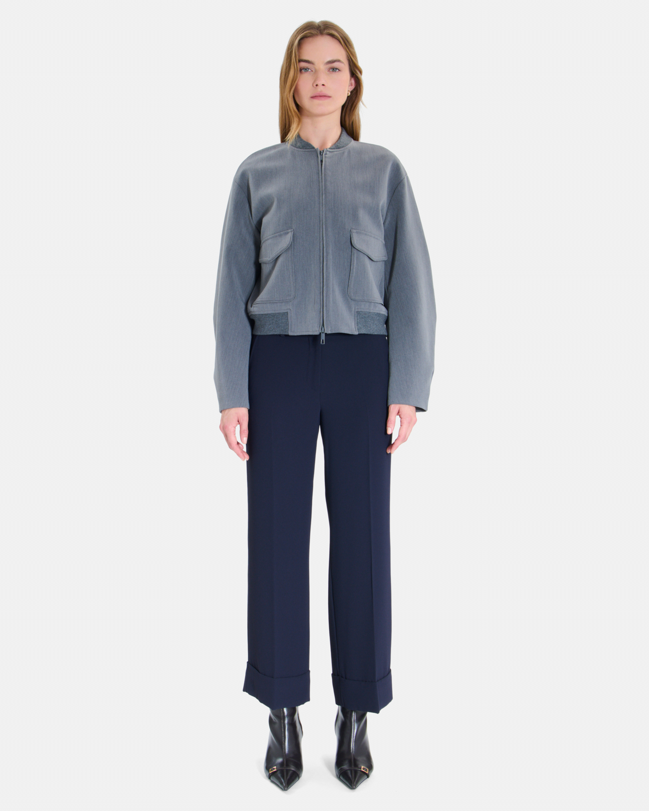 Veste Vila Veste courte bomber gris chin&eacute; ZAPA
