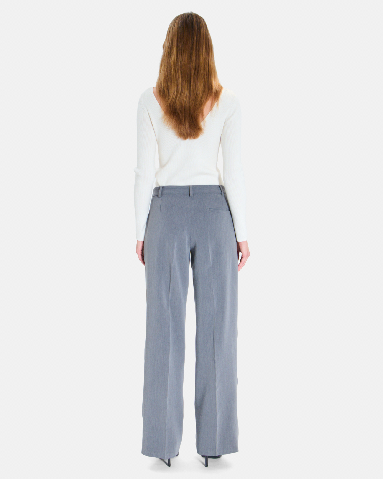 Pantalon Pleyel Pantalon palazzo gris chin&eacute; PLEYEL ZAPA
