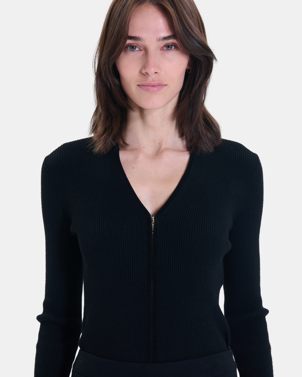 Pantalon Philippe Pantalon noir en coton ZAPA
