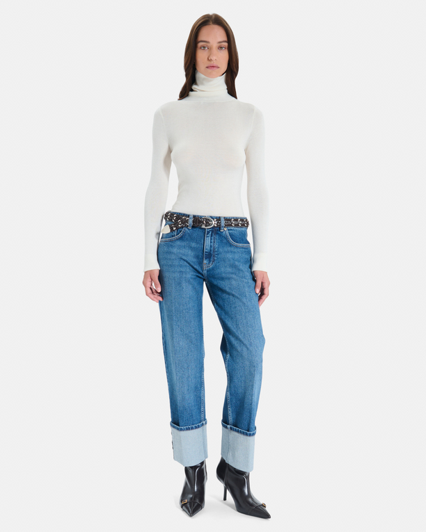 Pull Nord Pull en maille côtelée crème ZAPA