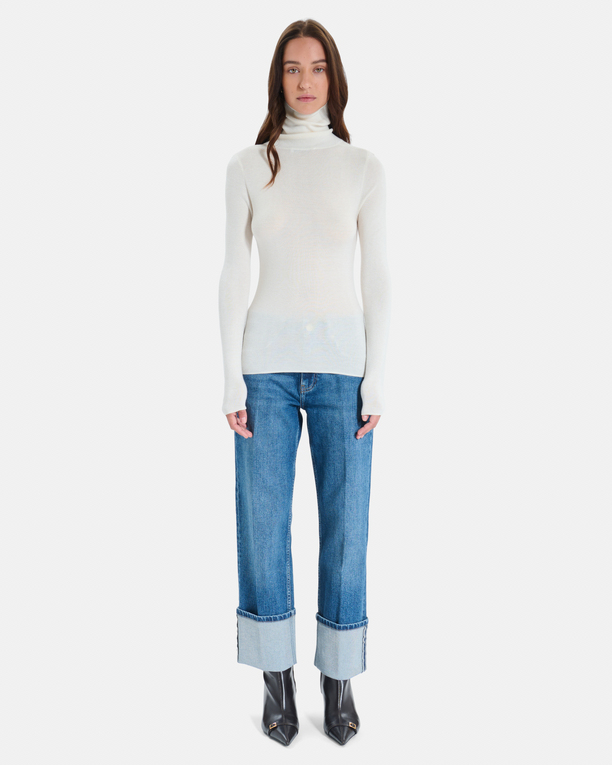 Pull Nord Pull en maille côtelée crème ZAPA