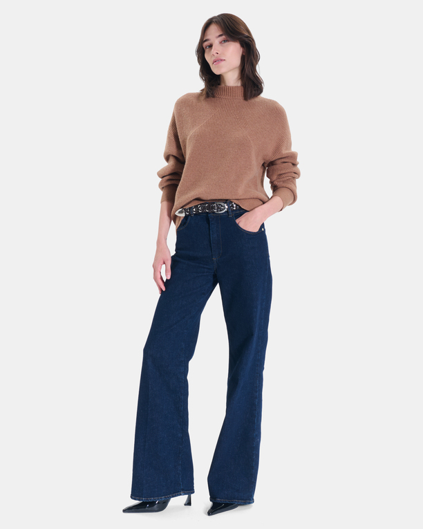 Pull Neila Pull en laine mérinos cannelle ZAPA