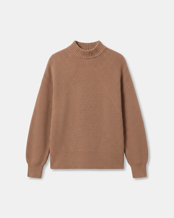 Pull Neila Pull en laine mérinos cannelle ZAPA