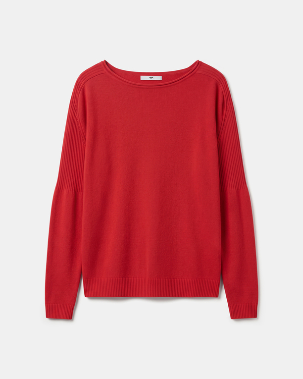 Pull Pensee Pull rouge en cachemire à manches longues ZAPA