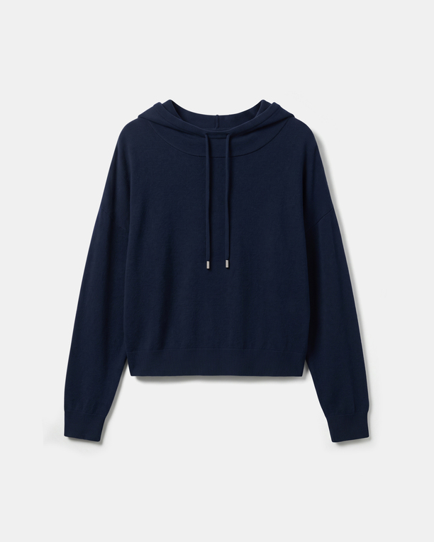Pull Parina Pull à capuche en laine nocturne ZAPA