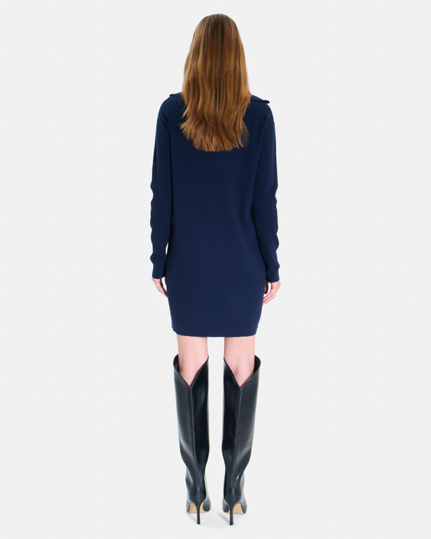 Robe Ryta Robe droite nocturne col zippé manches longues ZAPA