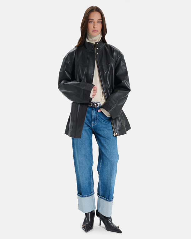 Veste Valence Veste chocolat mi-longue ajustable ZAPA