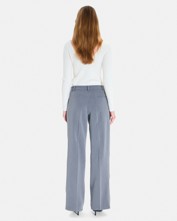 Pantalon Pleyel Pantalon palazzo gris chiné PLEYEL ZAPA