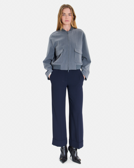 Veste vila veste courte bomber gris chin&eacute; zapa