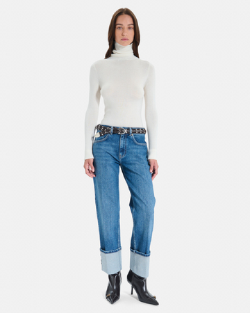 Pull Nord Pull en maille côtelée crème ZAPA
