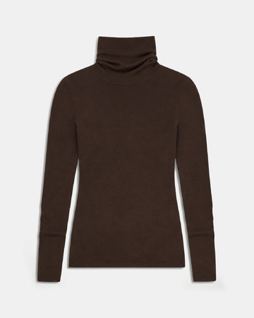 Pull Nord Pull en maille côtelée chocolat ZAPA