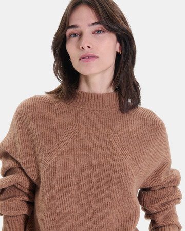 Pull Neila Pull en laine mérinos cannelle ZAPA