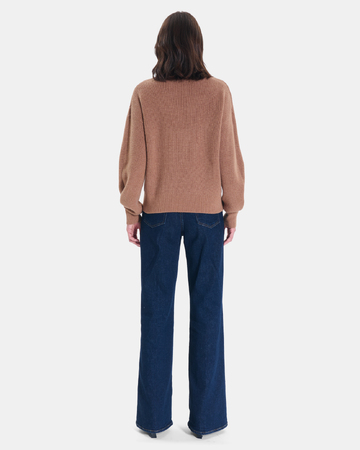 Pull Neila Pull en laine mérinos cannelle ZAPA