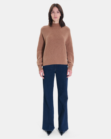 Pull Neila Pull en laine mérinos cannelle ZAPA