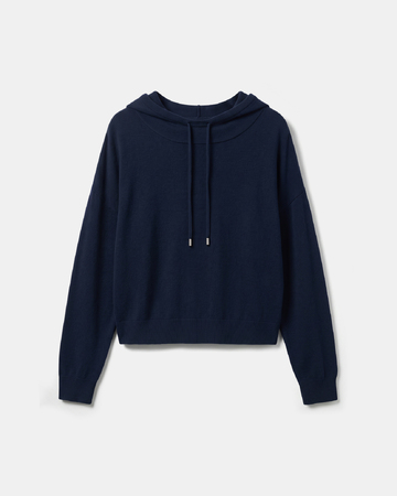 Pull Parina Pull à capuche en laine nocturne ZAPA
