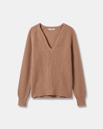 Pull Ness Pull en laine mérinos cannelle ZAPA