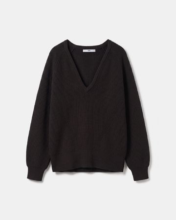 Pull Ness Pull en laine mérinos chocolat ZAPA