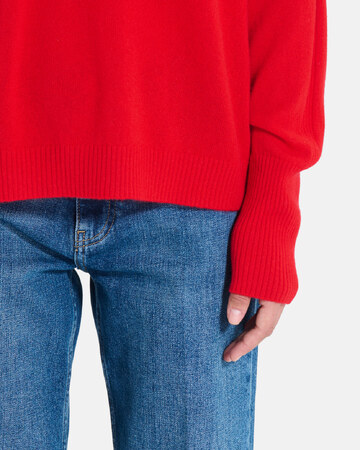 Pull Paco Pull à col montant en cachemire rouge ZAPA