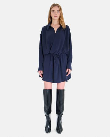 Robe Ryme Robe chemise fluide nocturne à manches longues ZAPA