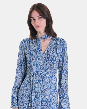 Robe Remila Robe longue fluide imprimé cachemire ZAPA