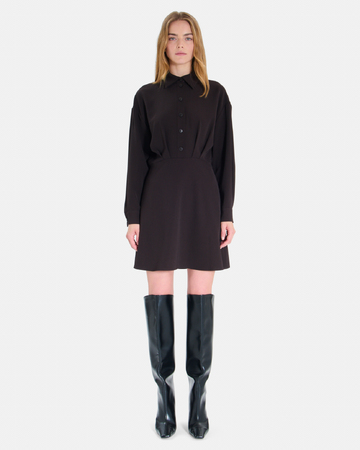 Robe Ralice Robe chemise chocolat ZAPA