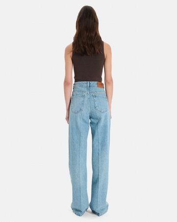 Jean Pamover Jean droit en coton vintage blue ZAPA