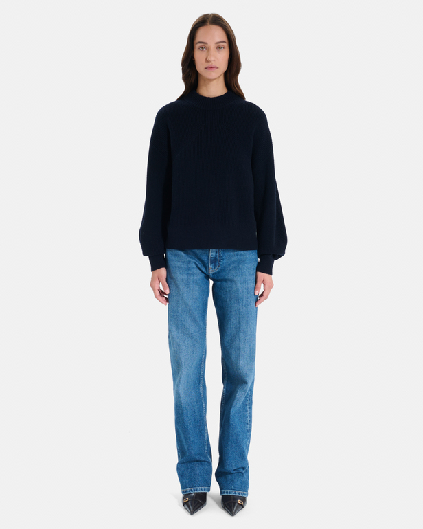 Pull Neila Pull en laine m&eacute;rinos nocturne ZAPA