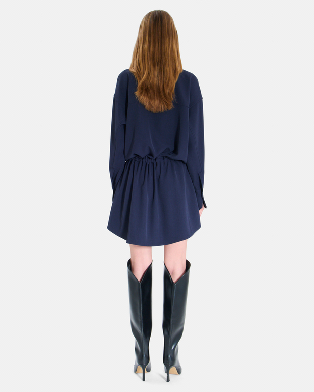 Robe Ryme Robe chemise fluide nocturne &agrave; manches longues ZAPA